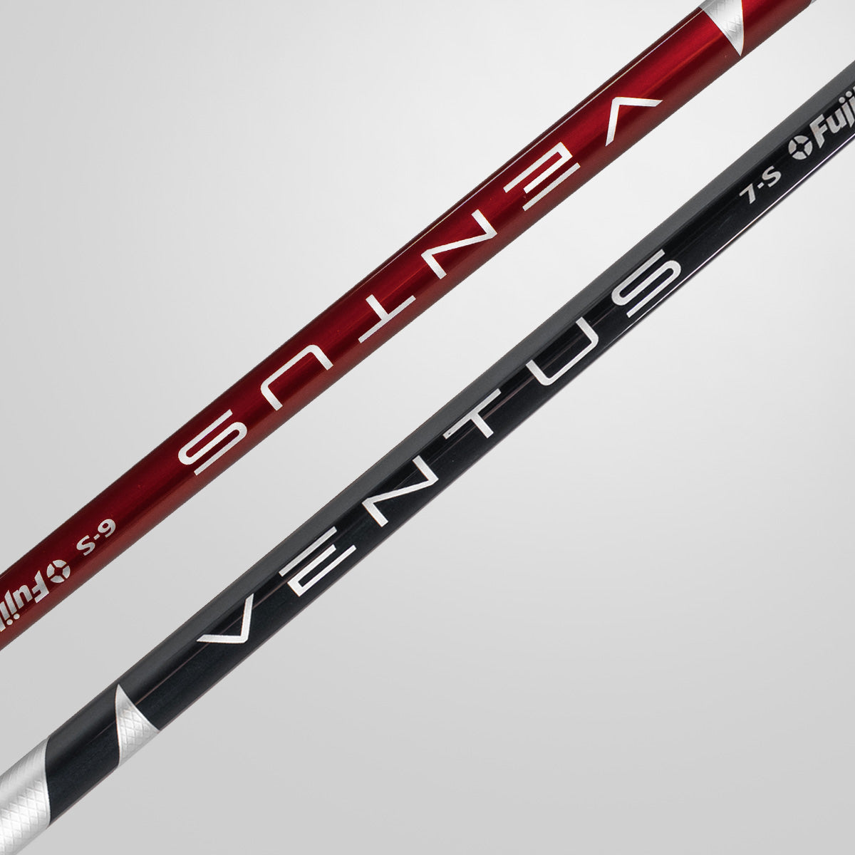 Closeup of Fujikura Ventus shafts