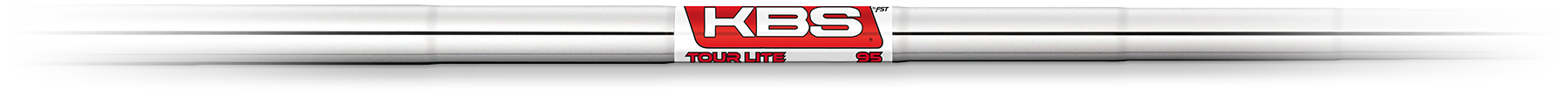 KBS golf club shaft with branding on a white background